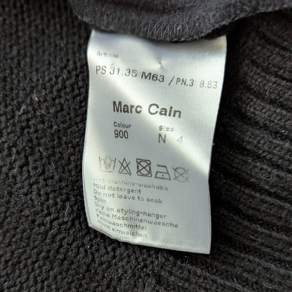 Marc Cain Black Textured Knit Sweater - Picture 8 of 16